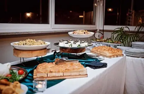 Buffet in terrazza